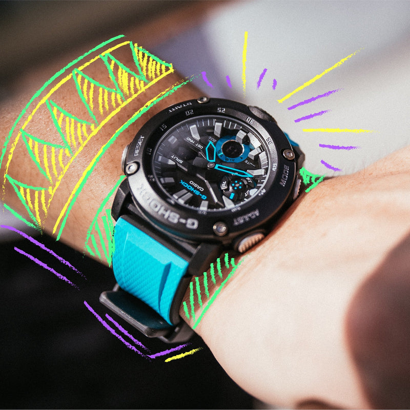 GB-2110-1A2Q ANALOG-DIGITAL BLUE BLACK WATCH